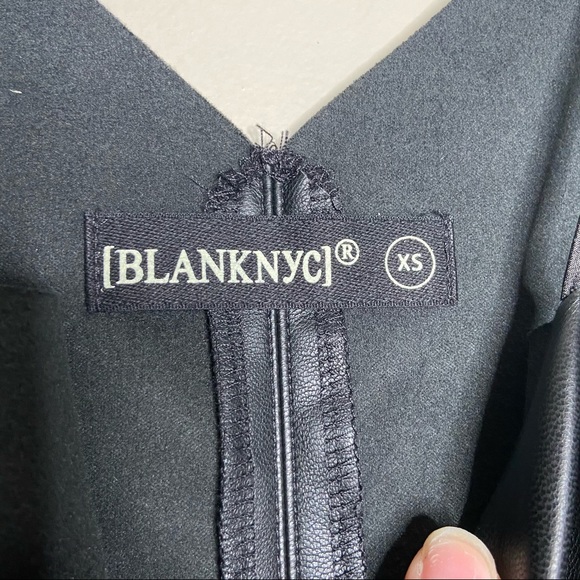 Blank NYC Spaghetti Strap Faux Leather Dress - Picture 3 of 6